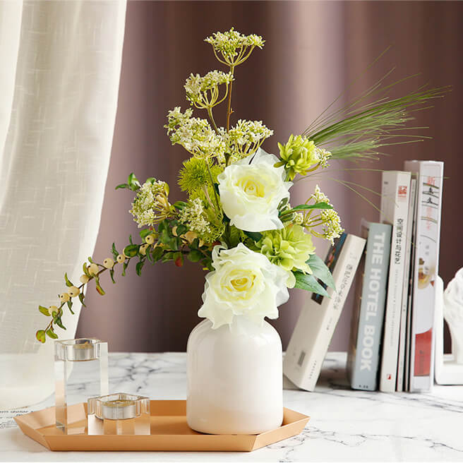 Pale Green Fake Bouquet