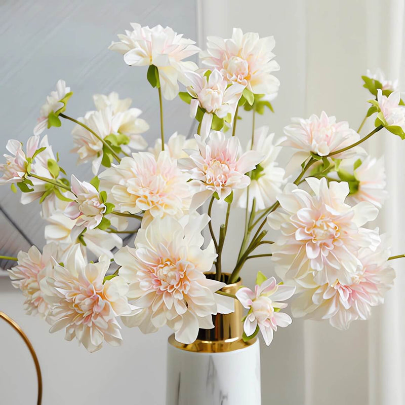 26" Faux Flowers Dahlia Spray