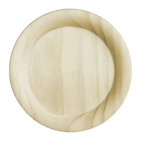 Round Pine Wood Plate - Small
