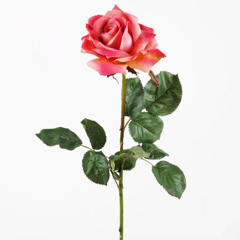 30" Nearly Natural Silk Rose