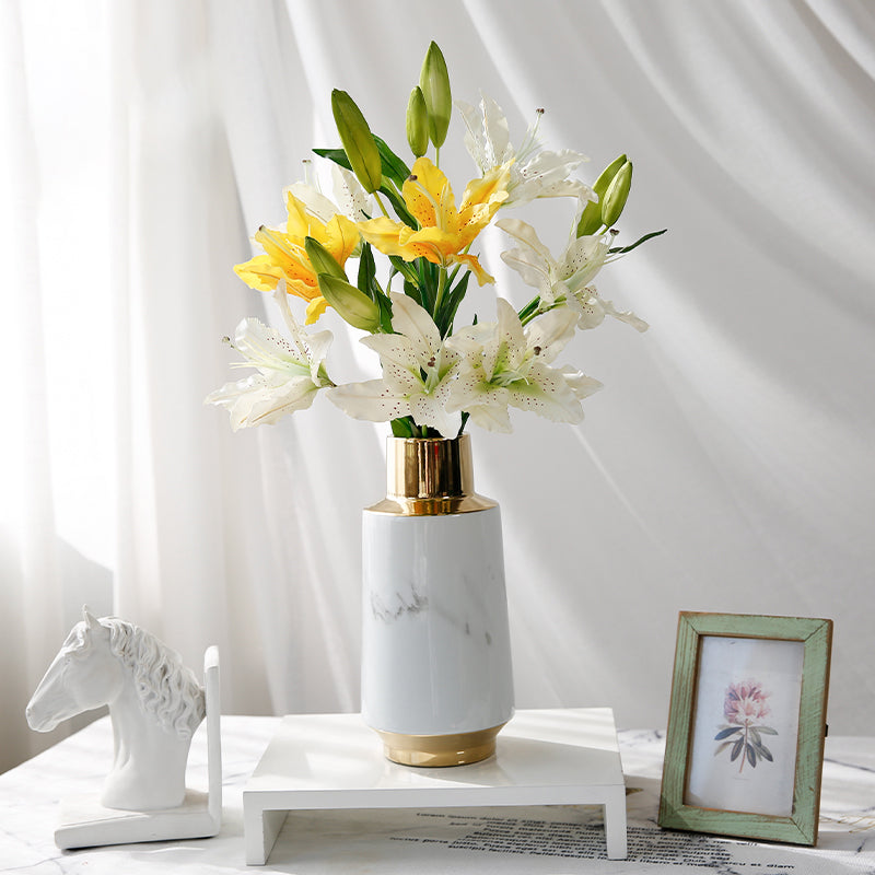 30" Faux Lilies Stem (Set of 6)